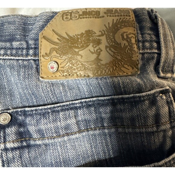 Vintage JNCO Pants 90's Flaming Skull Old School Skater 30"x31" Streetwear Y2K - Picture 15 of 16